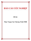 Đề tài: Thực Trạng Của Chương Trình NĐH