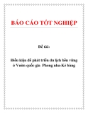 Đề tài: Điều kiện để phát triển du lịch bền vững  ở Vườn quốc gia  Phong nha-Kẻ bàng.