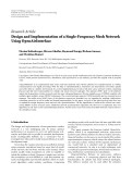 báo cáo hóa học:"  Research Article Design and Implementation of a Single-Frequency Mesh Network Using OpenAirInterface"