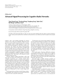 Báo cáo hóa học: " Editorial Advanced Signal Processing for Cognitive Radio Networks"