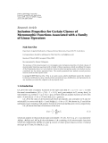 Báo cáo hóa học: " Research Article Inclusion Properties for Certain Classes of Meromorphic Functions Associated with a Family of Linear Operators"