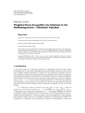 Báo cáo hóa học: "Research Article Weighted Norm Inequalities for Solutions to the Nonhomogeneous A-Harmonic Equation"