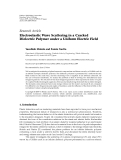 Báo cáo hóa học: " Research Article Electroelastic Wave Scattering in a Cracked Dielectric Polymer under a Uniform Electric Field"