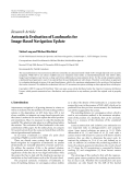 Báo cáo hóa học: "Research Article Automatic Evaluation of Landmarks for Image-Based Navigation Update"