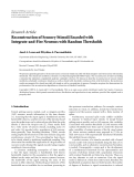 Báo cáo hóa học: "Research Article Reconstruction of Sensory Stimuli Encoded with Integrate-and-Fire Neurons with Random Thresholds"