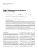 Báo cáo hóa học: " Research Article Adaptive Rate Sampling and Filtering Based on Level Crossing Sampling"