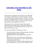 Giới thiệu về bộ môn Điện tử viễn thông