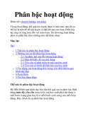 Phân bậc hoạt động