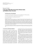 Báo cáo hóa học: " Research Article Cross Layer PHY-MAC Protocol for Wireless Static and Mobile Ad Hoc Networks"