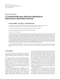 Báo cáo hóa học: " Research Article A Coordinated Resource Allocation Algorithm for Infrastructure-Based Relay Networks"