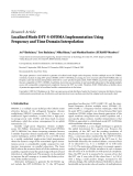 Báo cáo hóa học: "  Research Article Localized Mode DFT-S-OFDMA Implementation Using Frequency and Time Domain Interpolation"