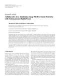 Báo cáo hóa học: "  Research Article Collaborative Area Monitoring Using Wireless Sensor Networks with Stationary and Mobile Nodes"