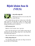 Bệnh khảm hoa lá (VIUS)