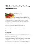 “Tẩy Trừ” Chất Gây Ung Thư Trong Thực Phẩm Muối