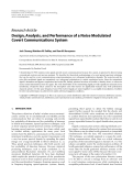 Báo cáo hóa học: " Research Article Design, Analysis, and Performance of a Noise Modulated Covert Communications System"