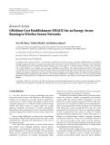 Báo cáo hóa học: "Research Article GRAdient Cost Establishment (GRACE) for an Energy-Aware Routing in Wireless Sensor Networks"