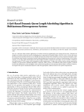 Báo cáo hóa học: "Research Article A QoS-Based Dynamic Queue Length Scheduling Algorithm in Multiantenna Heterogeneous Systems"