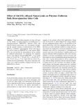 Báo cáo hóa học: "  Effect of ZnCdTe-Alloyed Nanocrystals on Polymer–Fullerene Bulk Heterojunction Solar Cells"