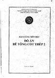 Bài giảng môn học đồ án bê tông cốt thép 2