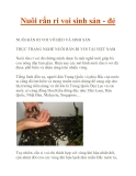 Nuôi rắn ri voi sinh sản - đẻ