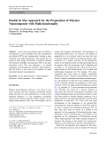 Báo cáo hóa học: " Double In Situ Approach for the Preparation of Polymer Nanocomposite with Multi-functionality"