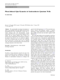 Báo cáo hóa học: " Photo-Induced Spin Dynamics in Semiconductor Quantum Wells"