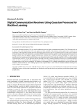 Báo cáo hóa học: "Research Article Digital Communication Receivers Using Gaussian Processes for Machine Learning"