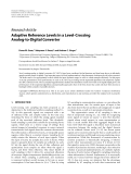 Báo cáo hóa học: "Research Article Adaptive Reference Levels in a Level-Crossing Analog-to-Digital Converter"