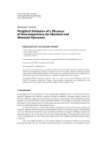 Báo cáo hóa học: "Research Article Weighted Estimates of a Measure of Noncompactness for Maximal and Potential Operators"