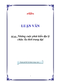 Đề tài: "Những cuộc phát kiến địa lý châu Âu thời trung đại"