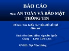 Đề tài : Tìm hiểu các vấn đề về thẻ điện tử