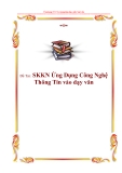 SKKN Ứng Dụng Công Nghệ Thông Tin vào dạy văn