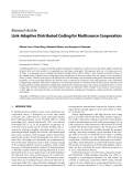 Báo cáo: Link-Adaptive Distributed Coding for Multisource Cooperation