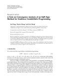 Báo cáo hóa học: "  Research Article A Note on Convergence Analysis of an SQP-Type Method for Nonlinear Semideﬁnite Programming"