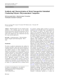 Báo cáo hóa học: " Synthesis and Characterization of Metal Nanoparticle Embedded Conducting Polymer–Polyoxometalate Composites"