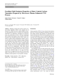 Báo cáo hóa học: "  Excellent Field Emission Properties of Short Conical Carbon Nanotubes Prepared by Microwave Plasma Enhanced CVD Process"