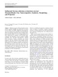 Báo cáo hóa học: " Sulfonated Styrene-(ethylene-co-butylene)-styrene/ Montmorillonite Clay Nanocomposites: Synthesis, Morphology, and Properties"