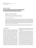 Báo cáo hóa học: "  Research Article Practical Quantize-and-Forward Schemes for the Frequency Division Relay Channel"