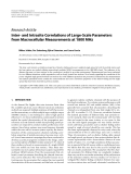 Báo cáo hóa học: " Research Article Inter- and Intrasite Correlations of Large-Scale Parameters from Macrocellular Measurements at 1800 MHz"