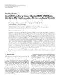 Báo cáo hóa học: "  Research Article SmartMIMO: An Energy-Aware Adaptive MIMO-OFDM Radio Link Control for Next-Generation "