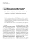 Báo cáo hóa học: "  Research Article A Low-Complexity UEP Methodology Demonstrated on a Turbo-Encoded Wavelet Image Satellite Downlink"