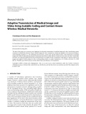 Báo cáo hóa học: " Research Article Adaptive Transmission of Medical Image and Video Using Scalable Coding and Context-Aware Wireless Medical Networks"