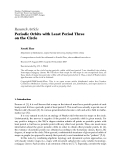 Báo cáo hóa học: " Research Article Periodic Orbits with Least Period Three on the Circle"