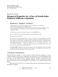 Báo cáo hóa học: "  Research Article Dynamical Properties for a Class of Fourth-Order Nonlinear Difference Equations"