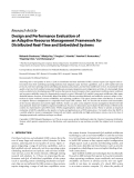 Báo cáo hóa học: " Research Article Design and Performance Evaluation of an Adaptive Resource Management Framework for Distributed Real-Time and Embedded Systems"