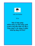 Đề án: Một số biện pháp nhằm nâng cao khả năng cạnh tranh trong đấu thầu xây lắp ở  Tổng công ty xây dựng và phát triển hạ tầng LICOGI