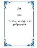 Tài liệu về Trí thức và nhận thức pháp quyền