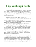 Cây xanh ngũ hành