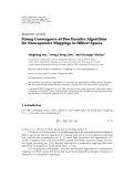 Báo cáo hóa học: "Research Article Strong Convergence of Two Iterative Algorithms for Nonexpansive Mappings in Hilbert Spaces"