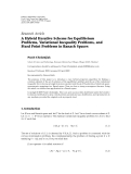 Báo cáo hóa học: " Research Article A Hybrid Iterative Scheme for Equilibrium Problems, Variational Inequality Problems, and Fixed Point Problems in Banach Spaces"